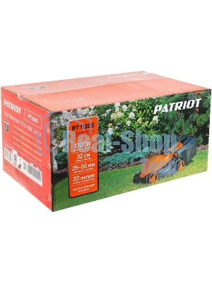 Газонокосилка электрическая Patriot PT1130E, от сети, 1200 Вт