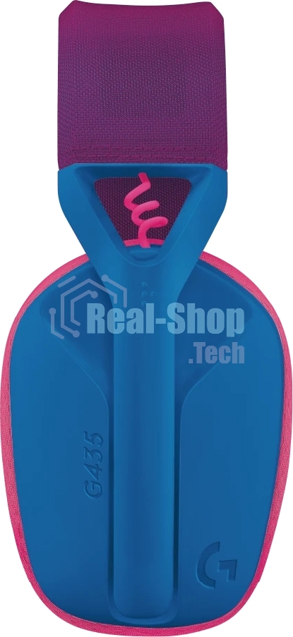 Гарнитура Logitech G435 синий/розовый, беспроводная, Bluetooth/USB, до 18 ч