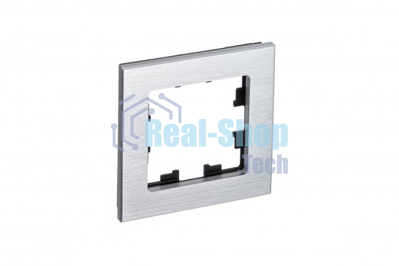 Рамка 1-м AtlasDesign Nature металл, серебр. SchE ATN312101