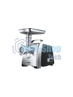 Мясорубка электрическая Bosch MFW68660 черный, 2200 Вт, 4.3 кг/мин, реверс, защита от перегрузки, металлический лоток, насадки - 10