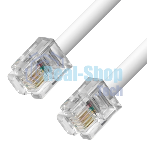 Телефонный шнур Greenconnect удлинитель для аппарата 5.0m GCR-TP6P4C-5.0m, 6P4C (джек 6p4c - jack 6p4c) белый Greenconnect Телефонный шнур удлинитель для аппарата 5.0m GCR-TP6P4C-5.0m, 6P4C (джек 6p4c - jack 6p4c) белый