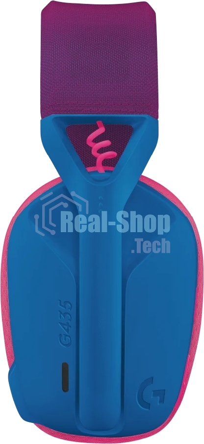 Гарнитура Logitech G435 синий/розовый, беспроводная, Bluetooth/USB, до 18 ч