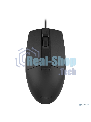 Мышь проводная A4Tech OP-330 черный, 1200 dpi, USB, кнопки - 3