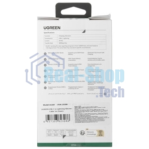 Кабель GCR PREMIUM 3.0m TypeC/Lightning MFI POWER DELIVERY 18 W, быстрая зарядка, белый силикон, AL case белый, белый ПВХ, GCR-53756