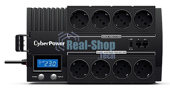 Источник бесперебойного питания CyberPower BR700ELCD 700 ВА/420 Вт/8 х CEE 7 (евророзетка)