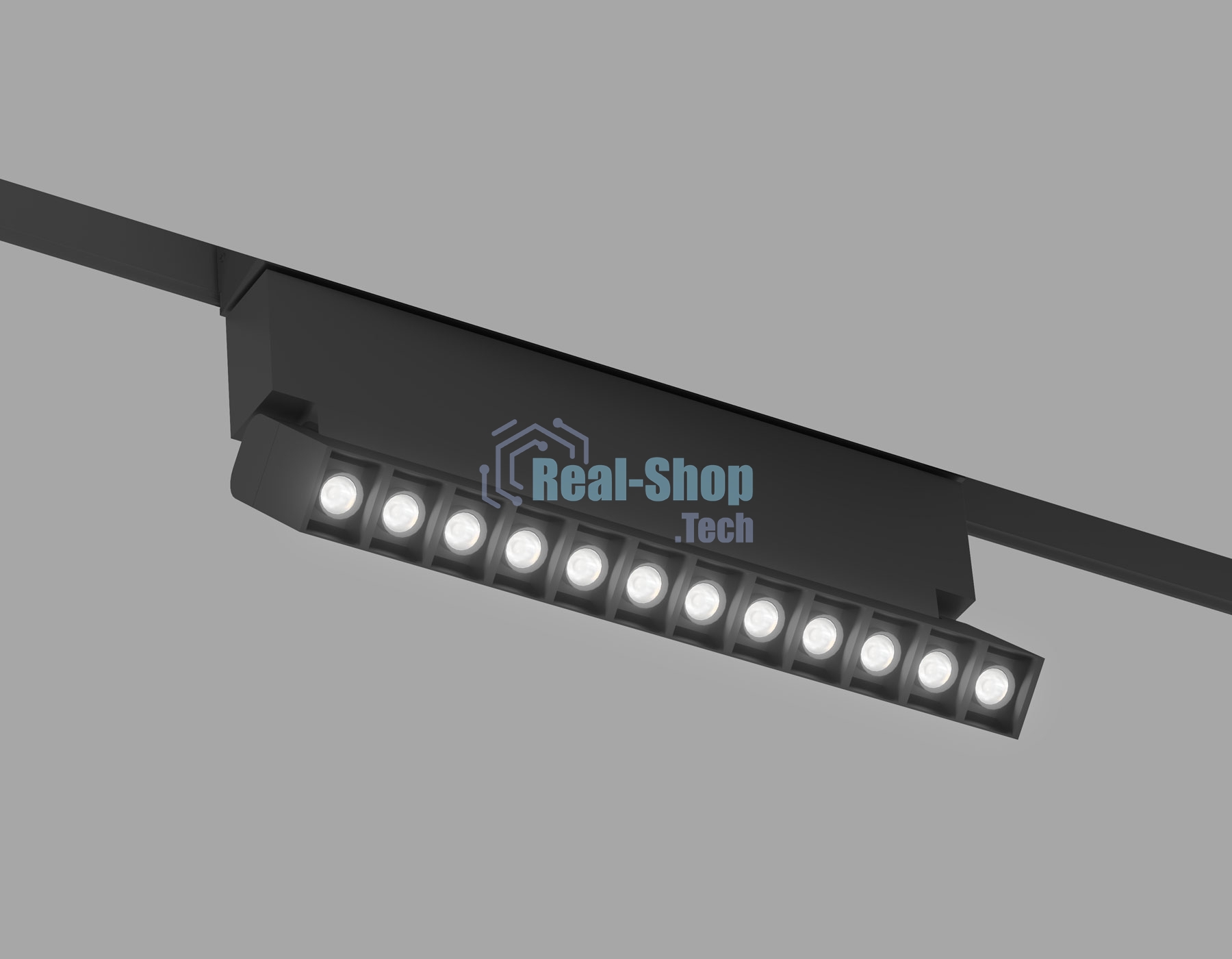 Трековый светильник Ambrella light GL8090 BK черный IP20 9W 3000-6000K 220V 24° 220*25*138