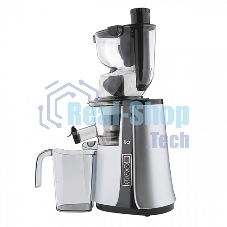 Соковыжималка BQ J2004 чёрный/серебристый, шнековая вертикальная, 200 Вт, 900 мл, электронное, реверс