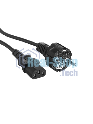 Кабель питания ExeGate Power PC-5P (Евровилка Schuko->С13) VDE-250V-3*1.0-CU, 10A, черный, 5м
