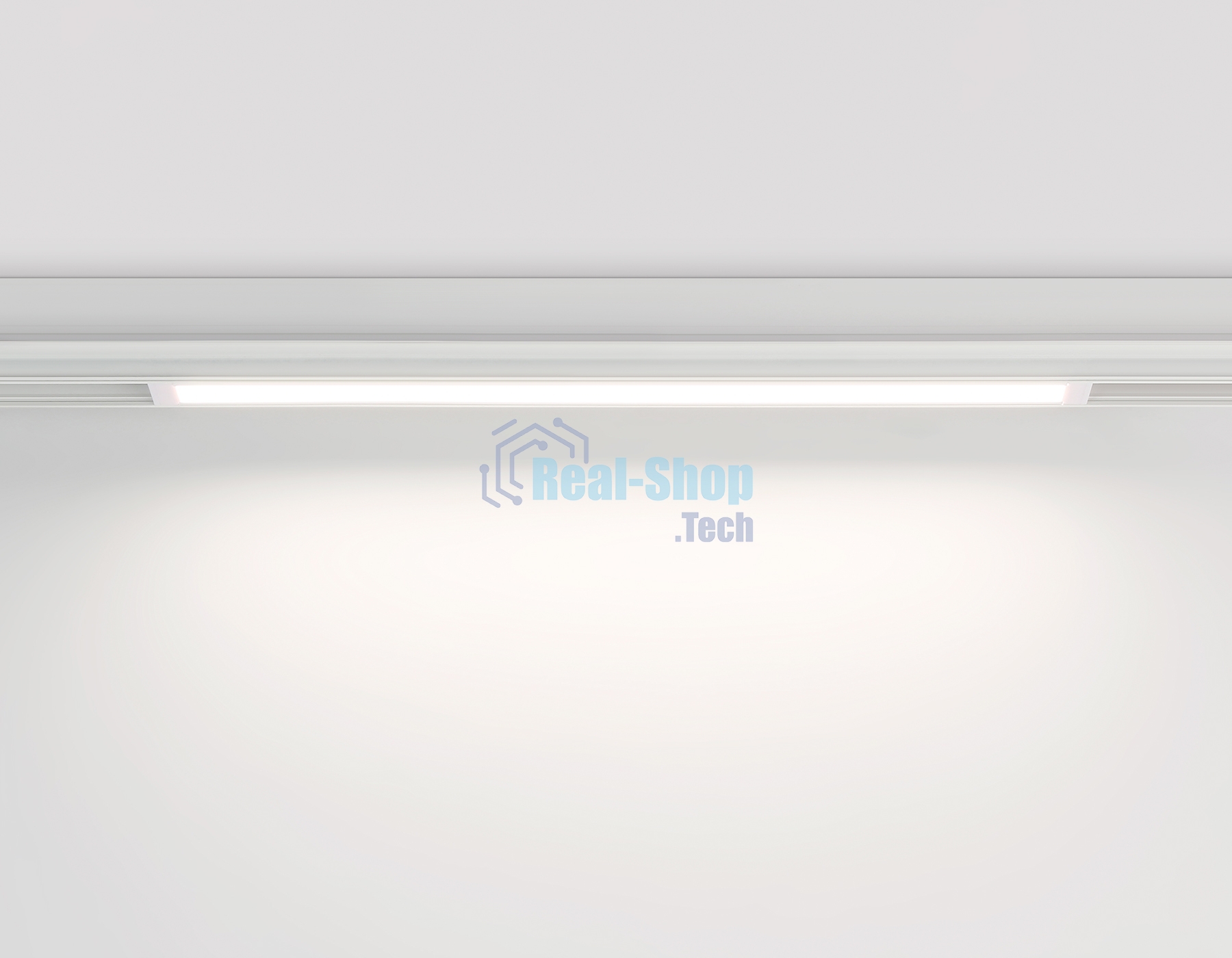 Управляемый светодиодный светильник для шинопровода Magnetic Ambrella light GL1281 WH белый IP20 18W 3000K-6400K 220V 120° 452*25*42 (Без ПДУ)