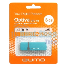 Флешка USB QUMO 8Gb, Optiva 02 синий QM8GUD-OP2-blue