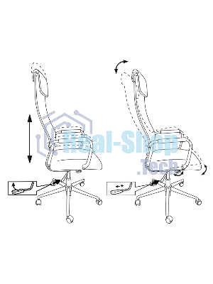 Кресло Бюрократ KB-9N/BLACK TW-01 TW-11 черный, сетка