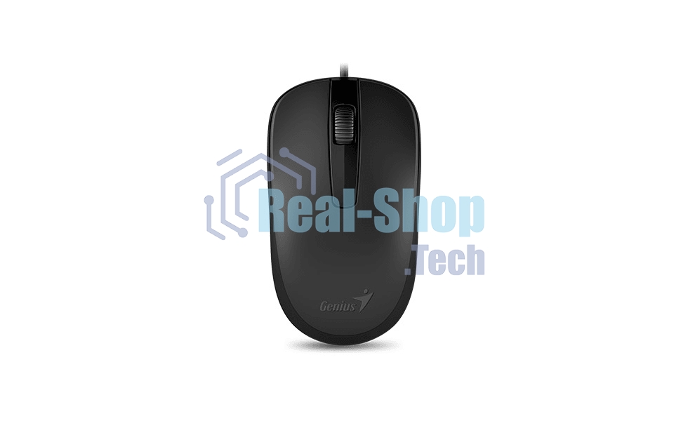 Мышь проводная Genius DX-120 черный, 1000 dpi, USB, кнопки - 3