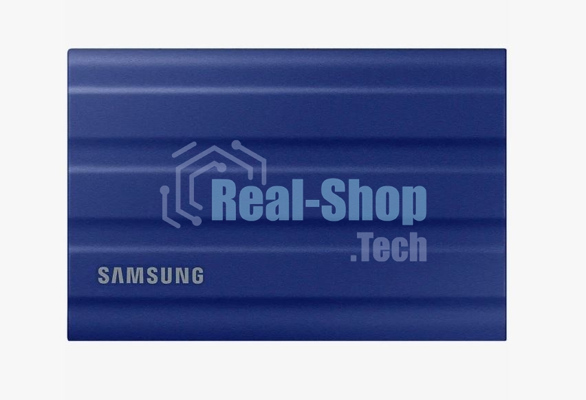 Внешний SSD Samsung T7 Shield, 2TB, USB 3.2 Gen 2 Type-C, R/W 1050/1000, синий