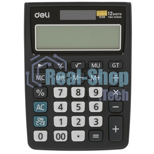 Калькулятор настольный Deli E1238 black черный 12-разр. 1003509