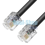 Телефонный шнур Greenconnect удлинитель для аппарата 5.0m GCR-TP6P4C-5.0m, 6P4C (джек 6p4c - jack 6p4c) белый Greenconnect Телефонный шнур удлинитель для аппарата 5.0m GCR-TP6P4C-5.0m, 6P4C (джек 6p4c - jack 6p4c) белый