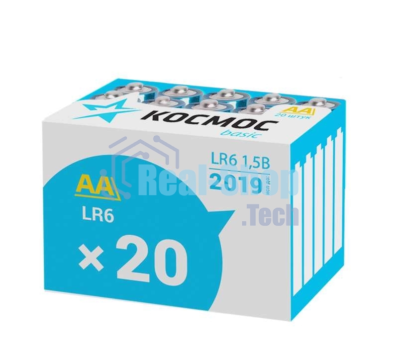 Элемент питания Космос алкалиновый LR LR6 (уп.20шт)