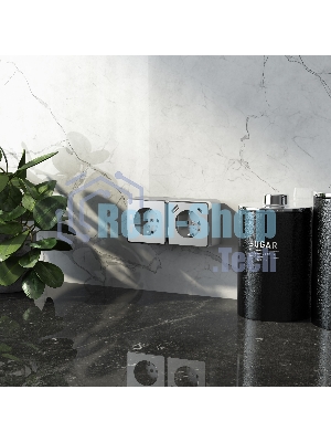 Розетка с заземлением, шторками и USB тип A+C Gallant (серебряный)