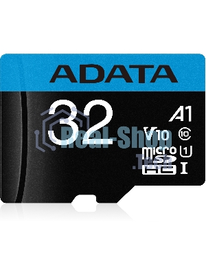 Флеш карта microSD 32Gb ADATA microSDHC Class 10 UHS-I A1 100/20 MB/s (SD адаптер)