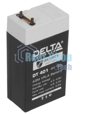 Аккумулятор для фонарей ТРОФИ 4В 1.0А.ч Delta DT 401