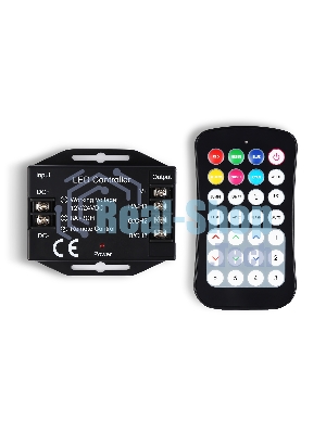 Контроллер GS11351 RGB 24A 12V 288W/ 24V 576W (ПДУ Радио 2.4G CR2025)