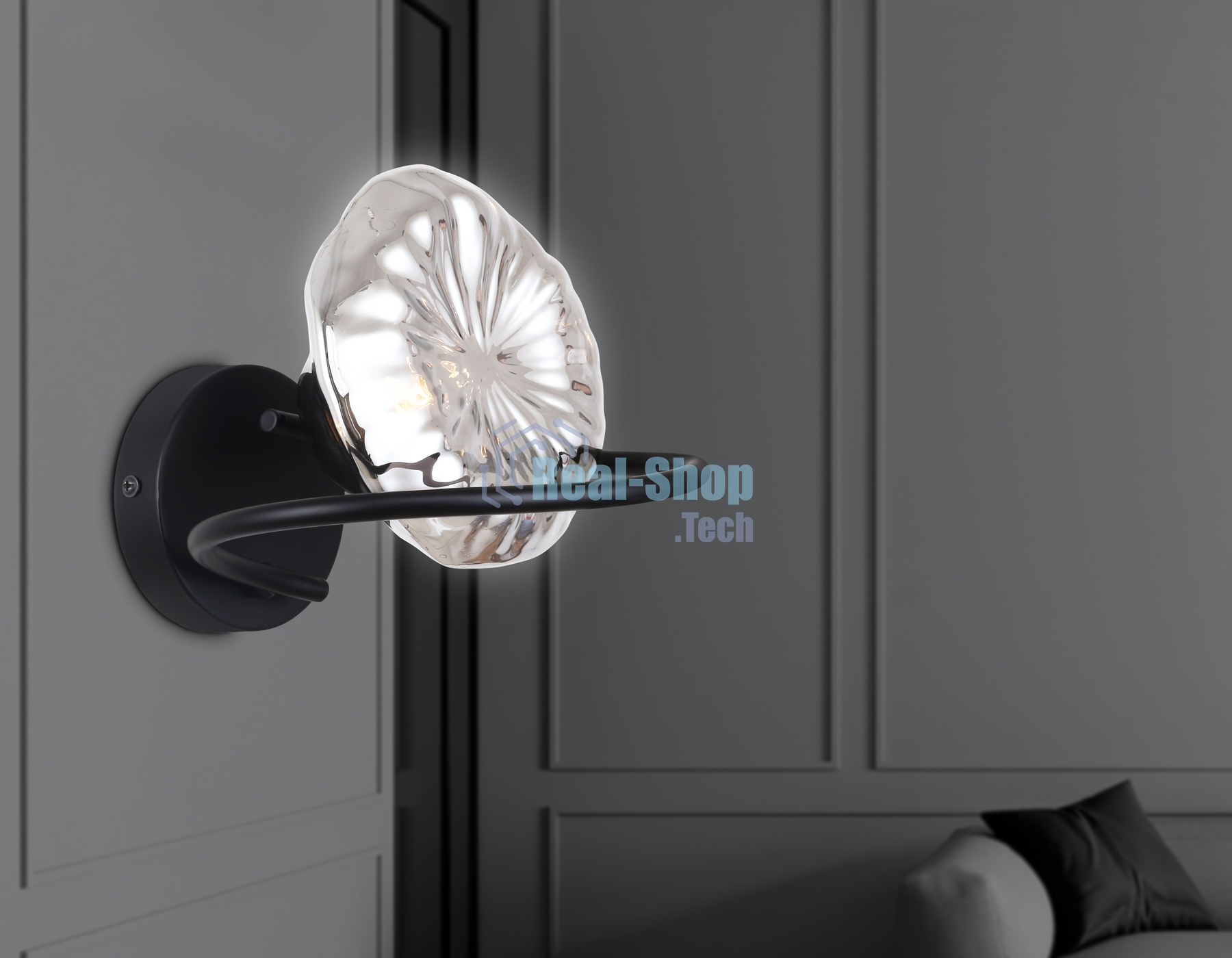 Светильник Ambrella light LH15005 BK/SM черный/дымчатый G9 max 40W 195*210*170