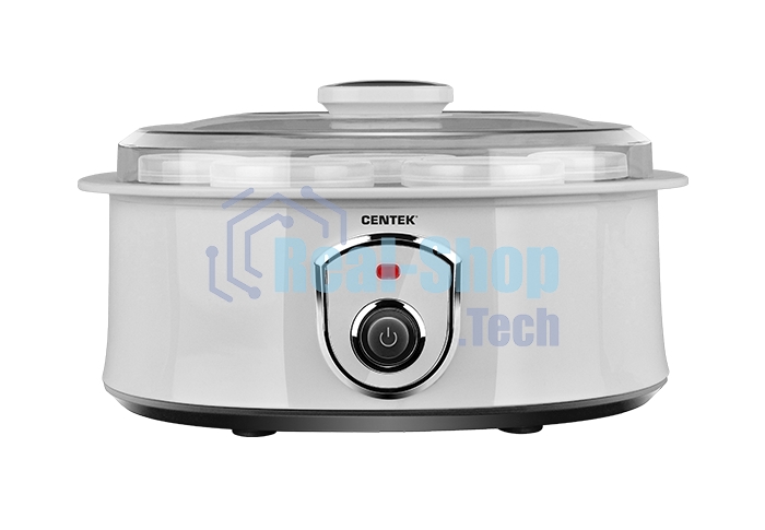 Йогуртница Centek CT-1442 15 Вт, 200 мл, емкостей - 7 шт, материал баночек - стекло, белый