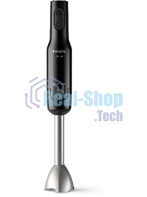 Блендер погружной Philips HR2543/90, 700 Вт, 1 скорость, турбо режим, стакан для взбивания, венчик, измельчитель, черный
