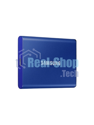 Внешний SSD Samsung T7, 2TB, USB 3.2 Gen 2 Type-C, R/W 1050/1000, синий