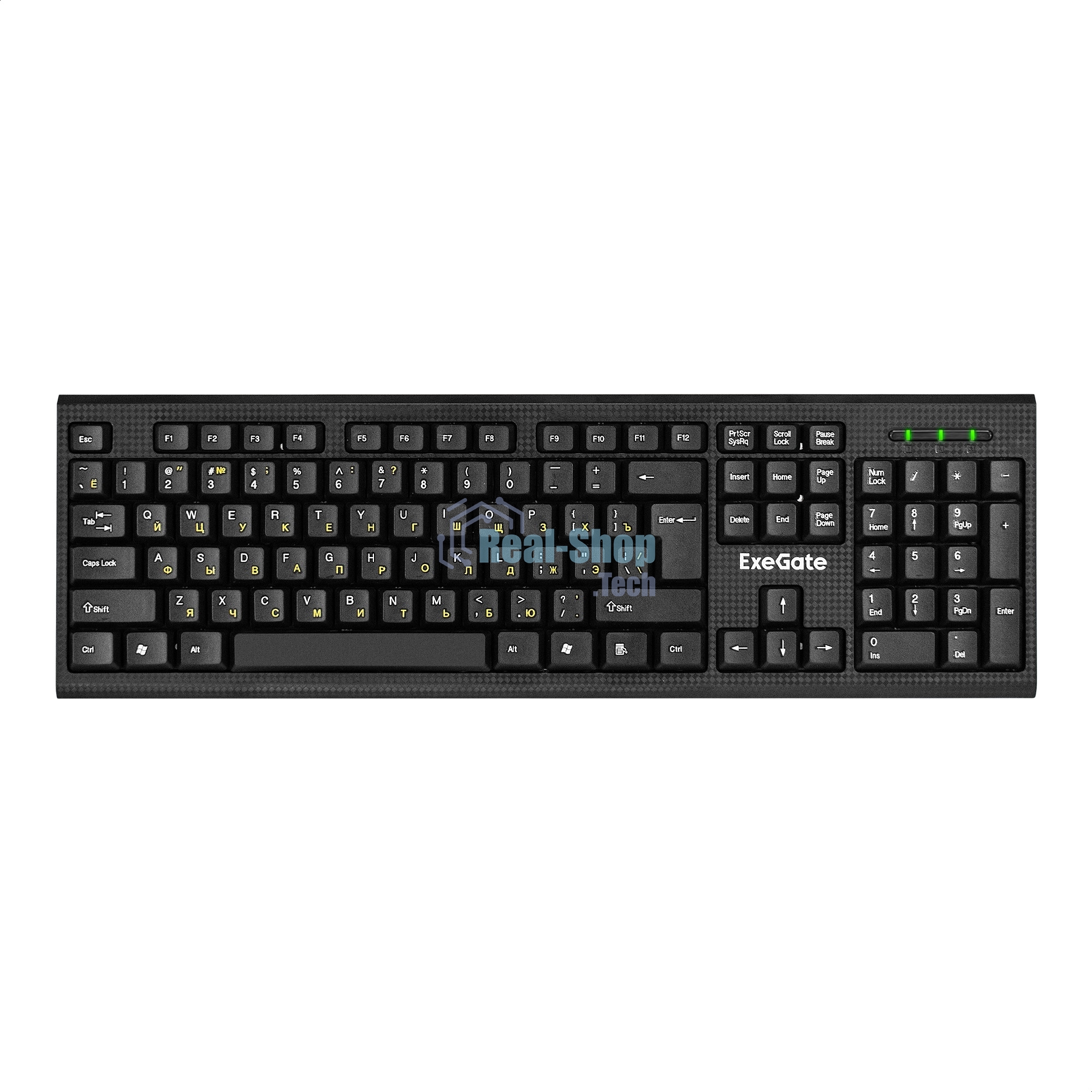 Комплект клавиатура+мышь ExeGate Professional Standard Combo MK200 беспроводной, USB, 1200 DPI, чёрный