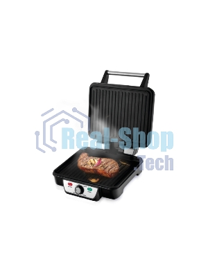 Гриль контактный электрический Centek CT-1463 1800 Вт, 2 жаровни 280х230 мм, антипригар, нагрев 240 гр, нерж отдел