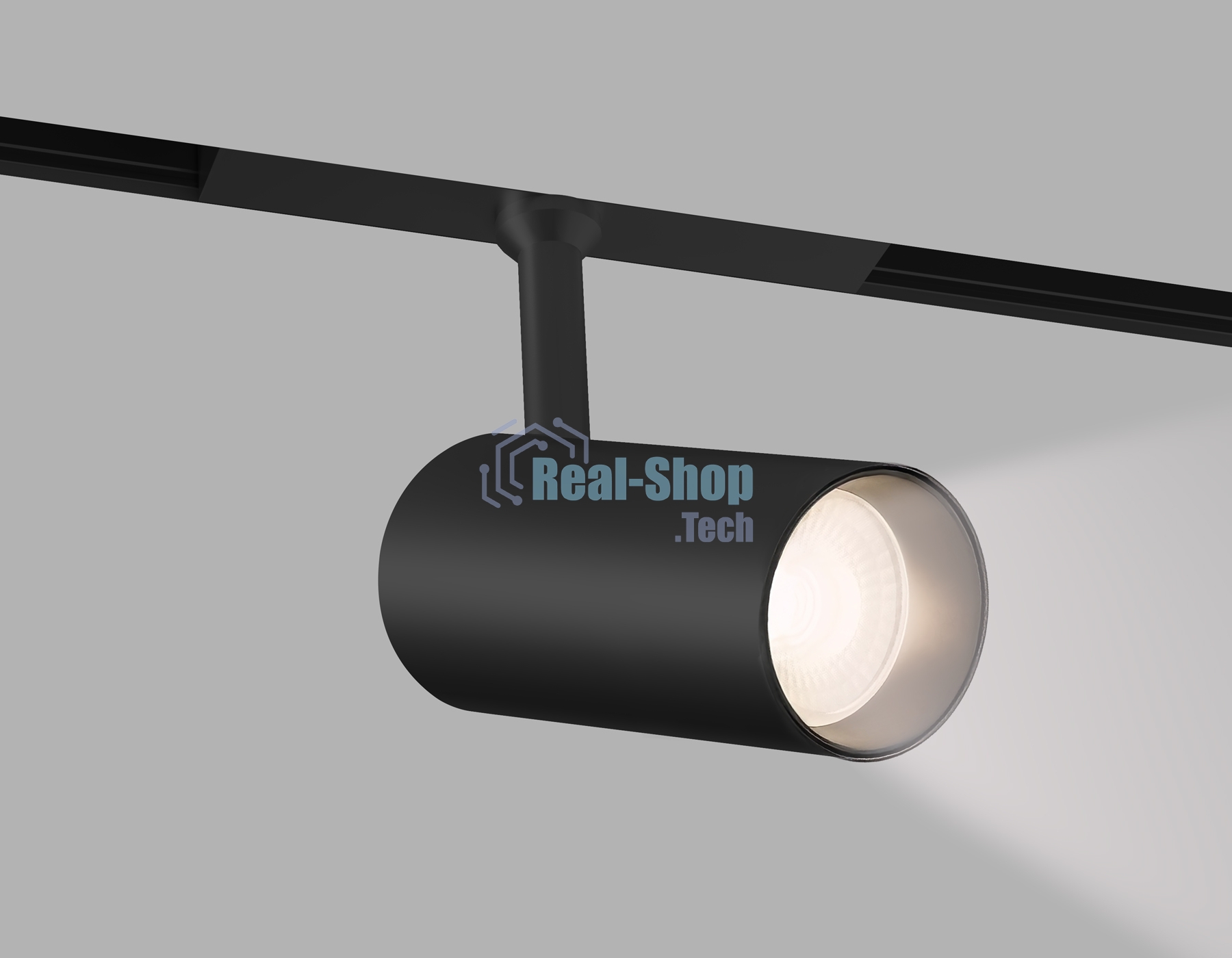 Трековый акцентный светильник Ambrella light GL4415 BK черный IP20 10W 3CCT 3000-6000K SMART 48V 24° D45*100