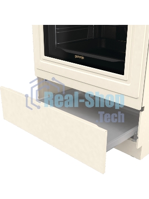 Плита электрическая Gorenje GECS6B70CLI бежевая, конфорок 4 электрических, духовка 71 л, 60 см x 85 см x 60 см