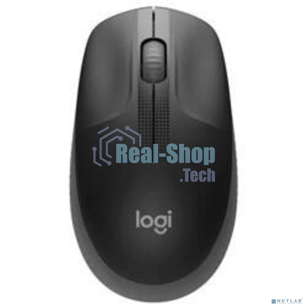 Мышь беспроводная Logitech M190 черный, 1000 dpi, радиоканал, USB, кнопки - 3