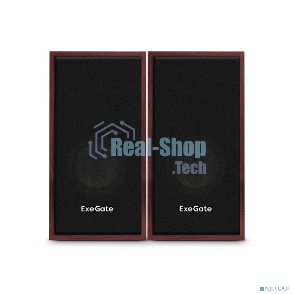 Акустическая система 2.0 ExeGate EX287059RUS Tango 314 (питание USB, 2х3Вт (12 Вт RMS), 80-20000Гц, темное дерево)
