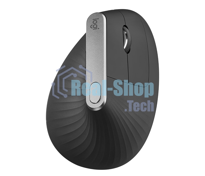Мышь беспроводная/проводная Logitech MX Vertical графитовый, 4000 dpi, радиоканал, Bluetooth, USB, кнопки - 6