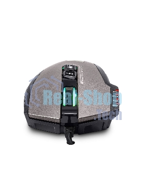 Мышь проводная Crown Gaming CMXG-711 черный, 4000 dpi, USB, кнопки - 8