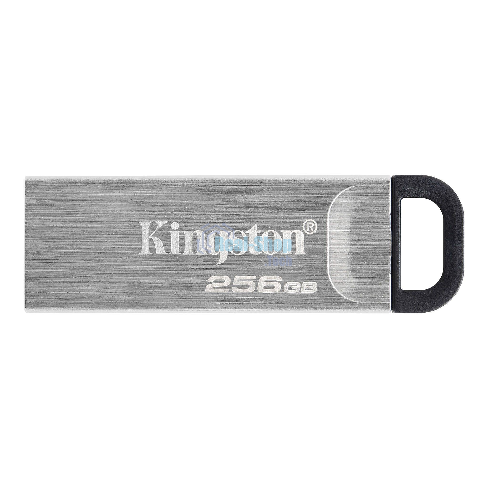 Флешка USB Kingston DataTraveler KYSON (DTKN/256GB), 256Gb, USB 3.2 Gen 1, R/W 200/60, серебристый/черный