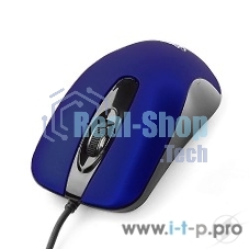 Мышь проводная Gembird MOP-400-B синий, 1000 dpi, USB, кнопки - 3