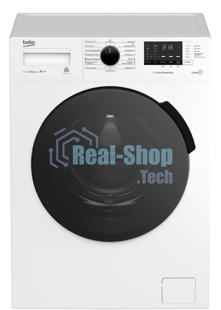 Стиральная машина Beko RSPE78612W белый, загрузка фронтальная 7 кг, 1200 об/мин., класс: А