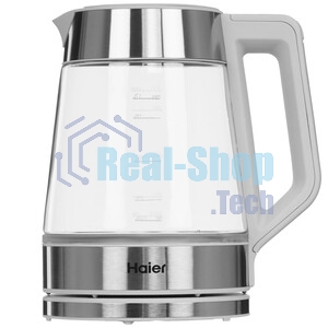 Чайник электрический Haier HK-501 1.7л. 2400Вт серый корпус: стекло/пластик (TD0036930RU)