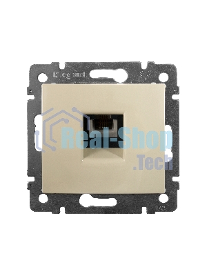 Розетка телефонная Valena RJ11 4 контакта 1 коннектор (слоновая кость) Legrand 774338