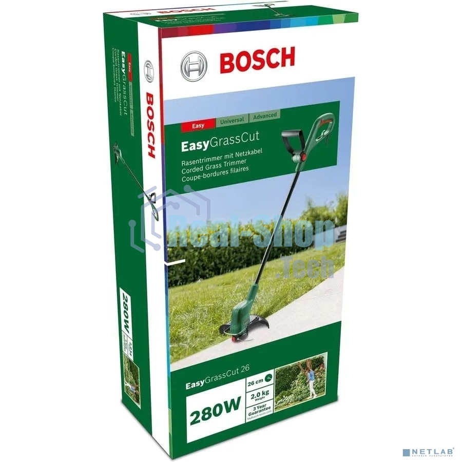Триммер электрический Bosch EasyGrassCut 26, от сети, 280 Вт