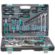 Набор инструментов Stels 141111/2'' 1/4'' CrV пластиковый кейс  98 предм.