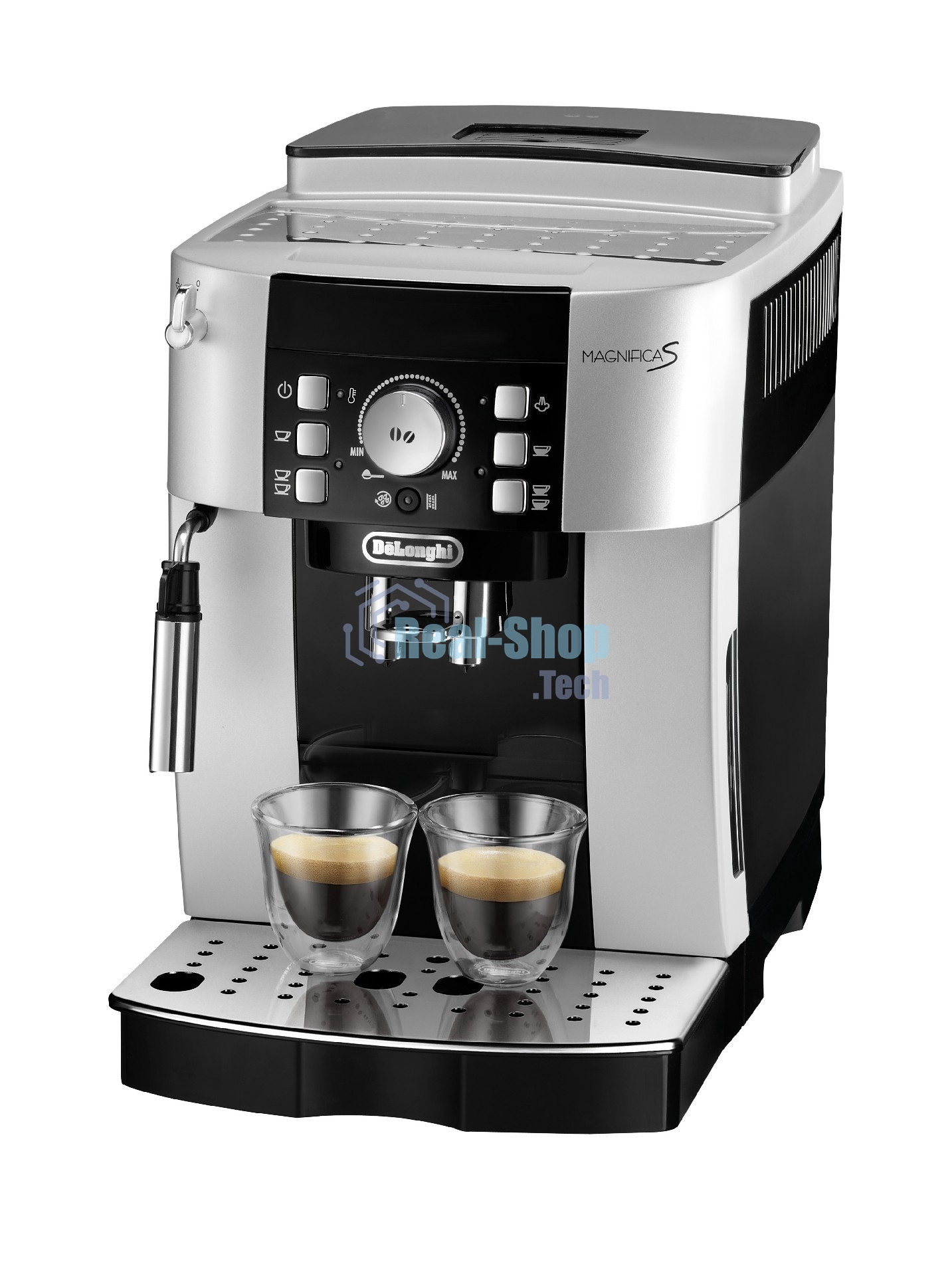 Кофемашина автоматическая DeLonghi ECAM 21.117.SB серебристый/черный, исп. кофе - зерновой/молотый, 1.8 л, 1450 Вт, 15 бар