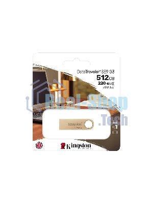 Флешка USB Kingston DataTraveler SE9 G3 (DTSE9G3/512Gb), 512Gb, USB 3.2 Gen 1, R/W 220/100, золотистый