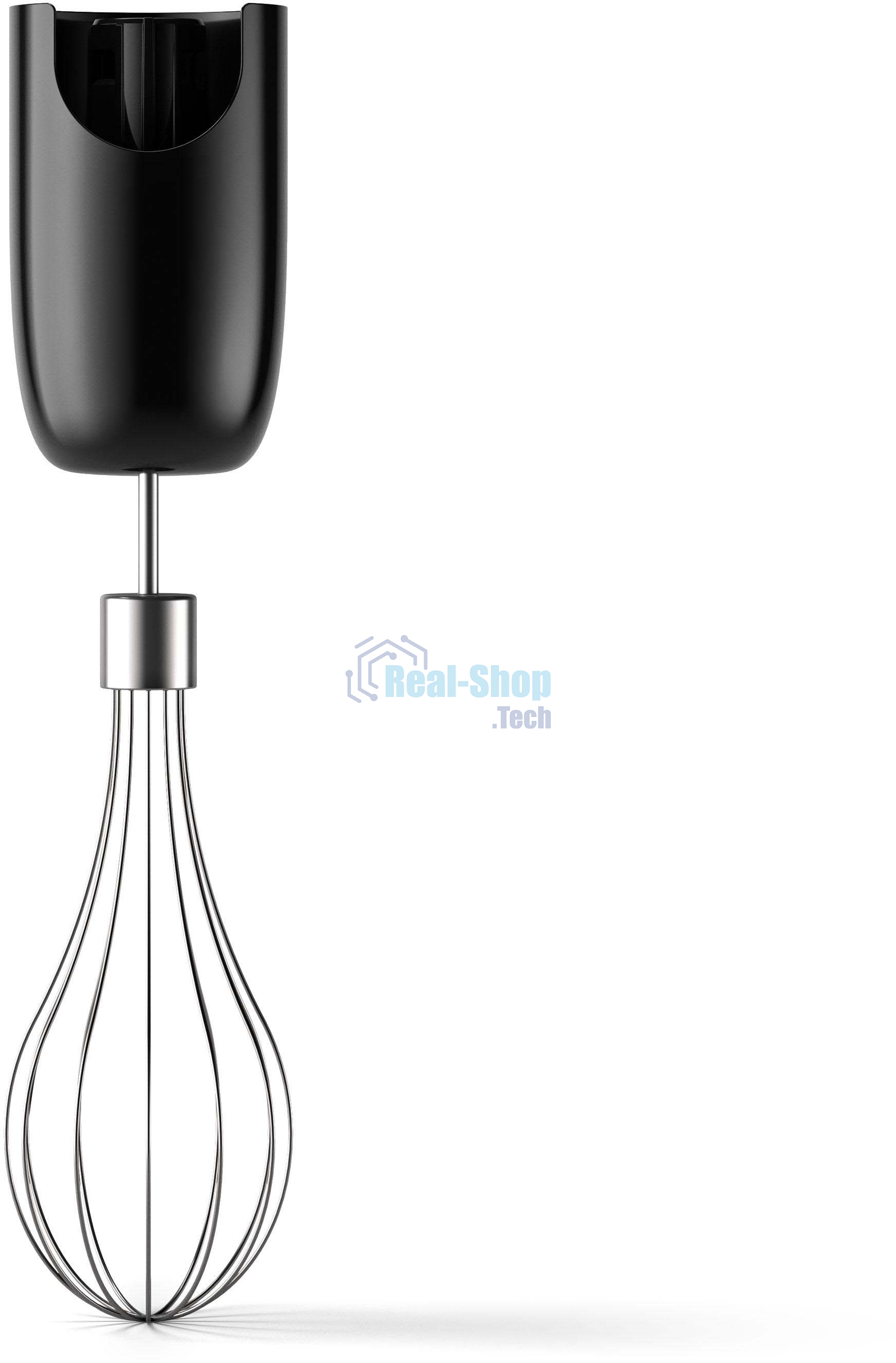 Блендер погружной Philips HR2543/90, 700 Вт, 1 скорость, турбо режим, стакан для взбивания, венчик, измельчитель, черный