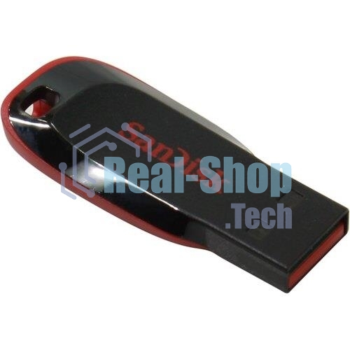 Флешка USB SanDisk Cruzer Blade (SDCZ50-128G-B35), 128Gb, USB 2.0, Type-A, R/W 16/4, черный