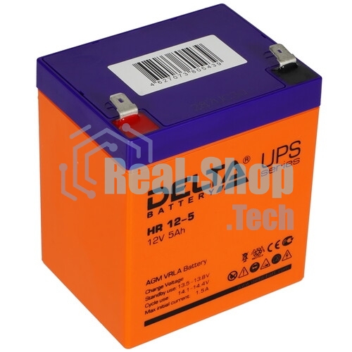 Батарея для ИБП Delta HR 12-5 (12V, 5Ah)
