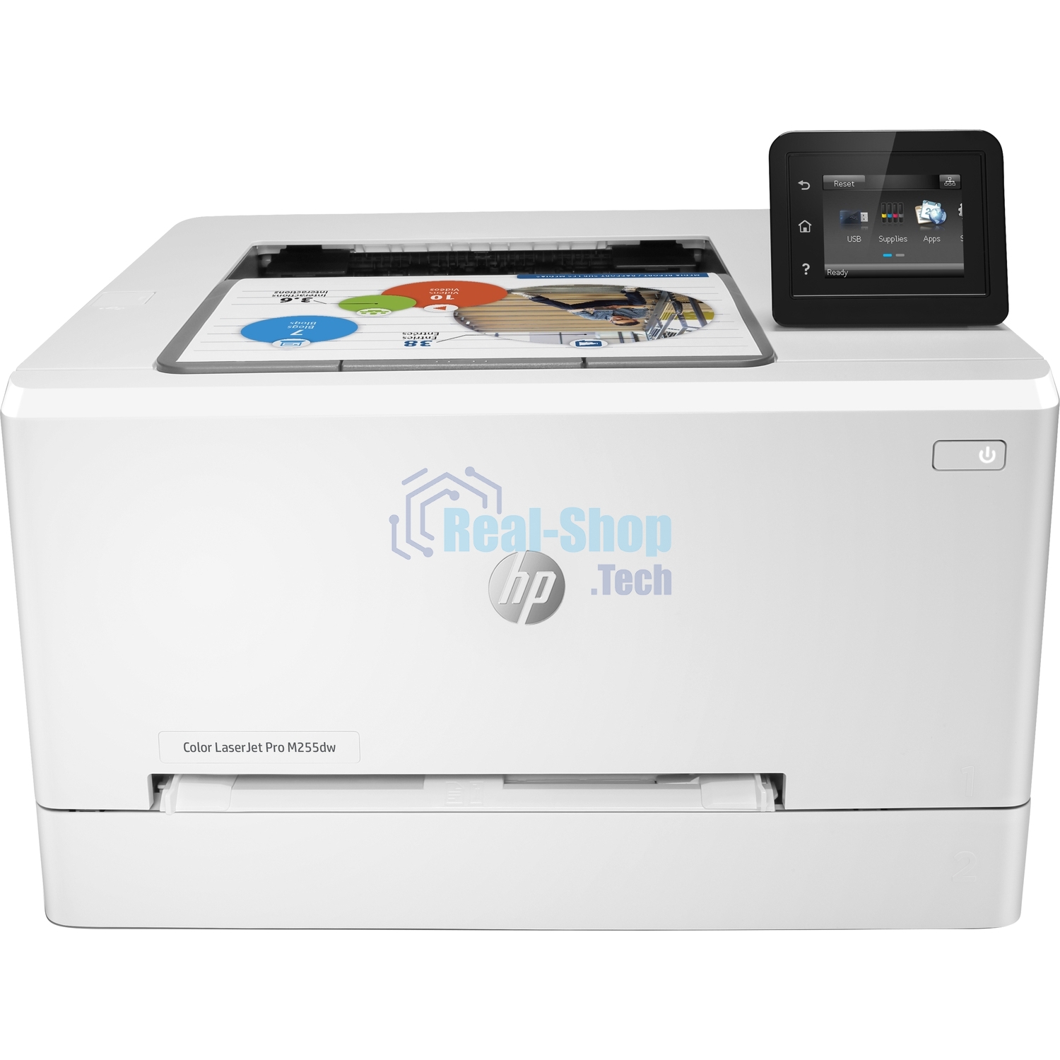 Принтер лазерный HP Color LaserJet Pro M255dw (7KW64A), A4, цветной, печ. до 21 стр/мин., 600 x 600 dpi, USB, RJ-45, Wi-Fi, Air Print, Mopria