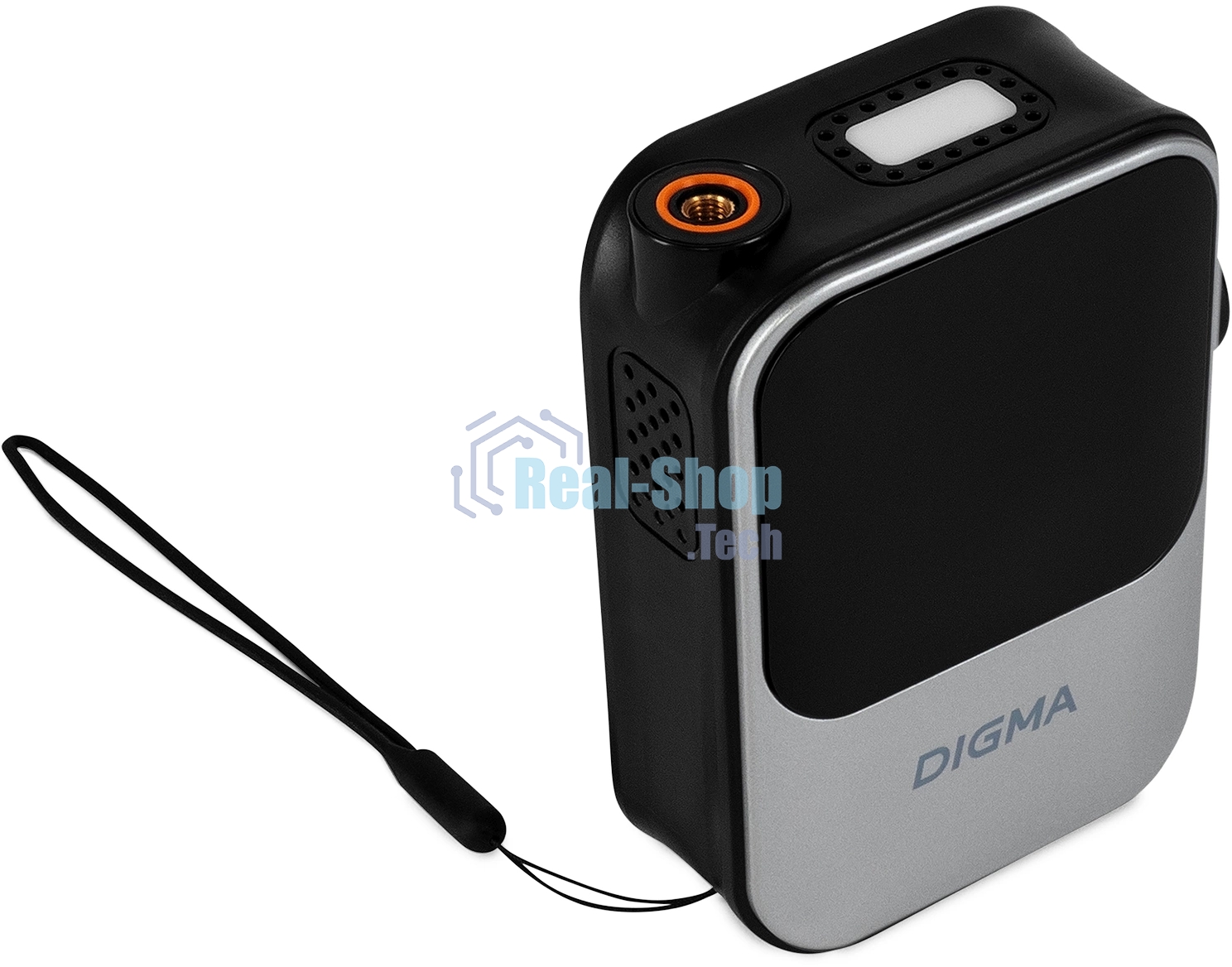 Автомобильный компрессор Digma QBK-120G серый, шланг 0.2м